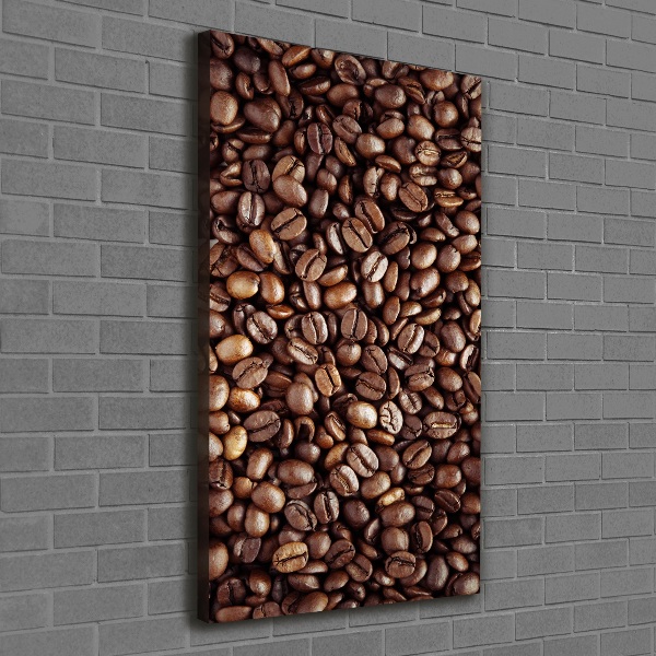 Quadro foto su tela verticale Chicchi di caffè