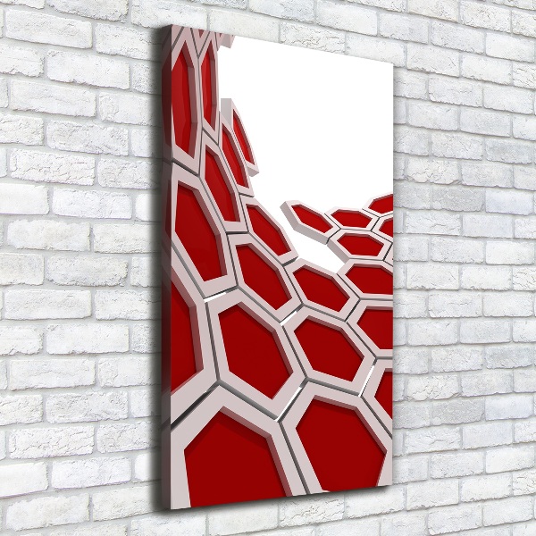 Quadro su tela canvas verticale Astrazione 3D