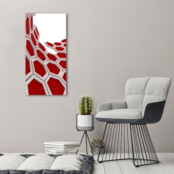 Quadro su tela canvas verticale Astrazione 3D