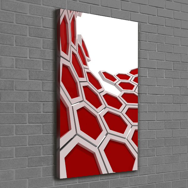 Quadro su tela canvas verticale Astrazione 3D