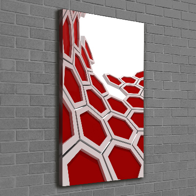 Quadro su tela canvas verticale Astrazione 3D