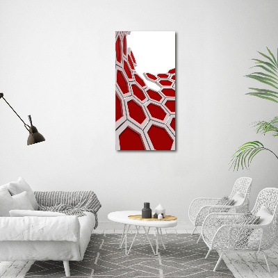 Quadro su tela canvas verticale Astrazione 3D