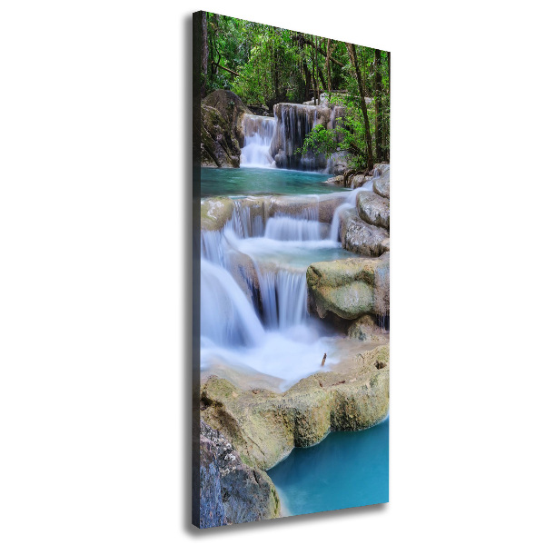 Quadro su tela canvas verticale Cascata in Thailandia