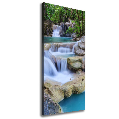 Quadro su tela canvas verticale Cascata in Thailandia