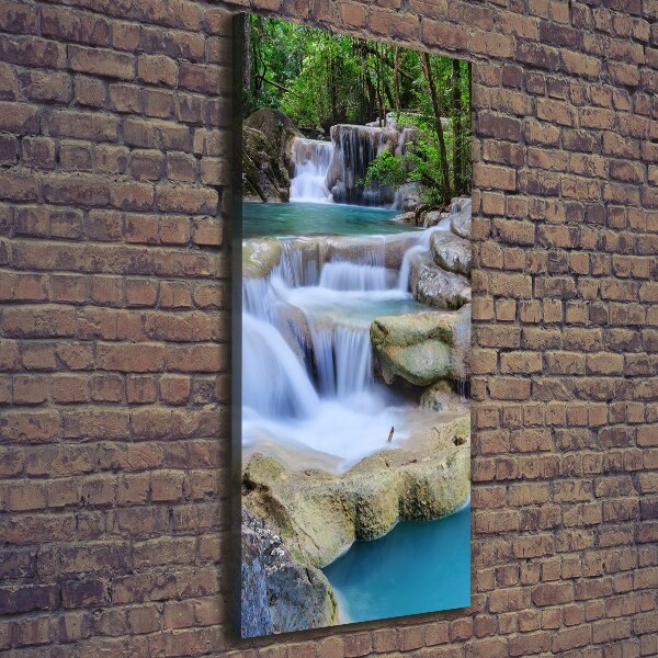 Quadro su tela canvas verticale Cascata in Thailandia