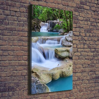 Quadro su tela canvas verticale Cascata in Thailandia