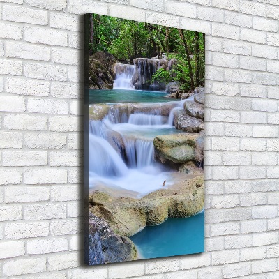 Quadro su tela canvas verticale Cascata in Thailandia