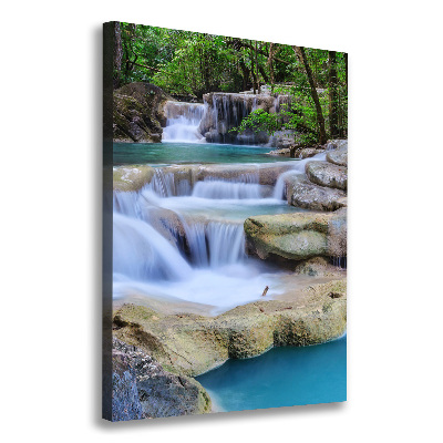 Quadro su tela canvas verticale Cascata in Thailandia