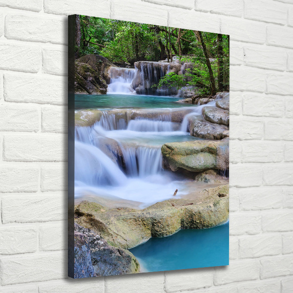 Quadro su tela canvas verticale Cascata in Thailandia