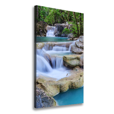Quadro su tela canvas verticale Cascata in Thailandia