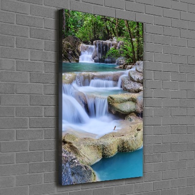 Quadro su tela canvas verticale Cascata in Thailandia
