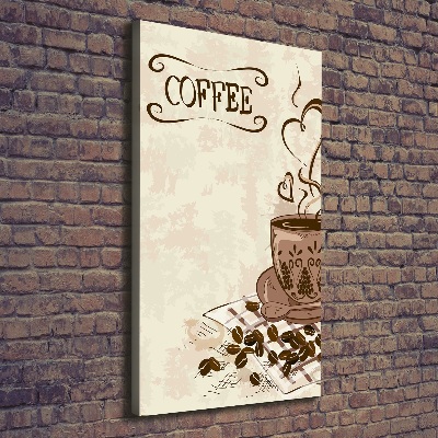 Quadro su tela canvas verticale Caffè aromatico