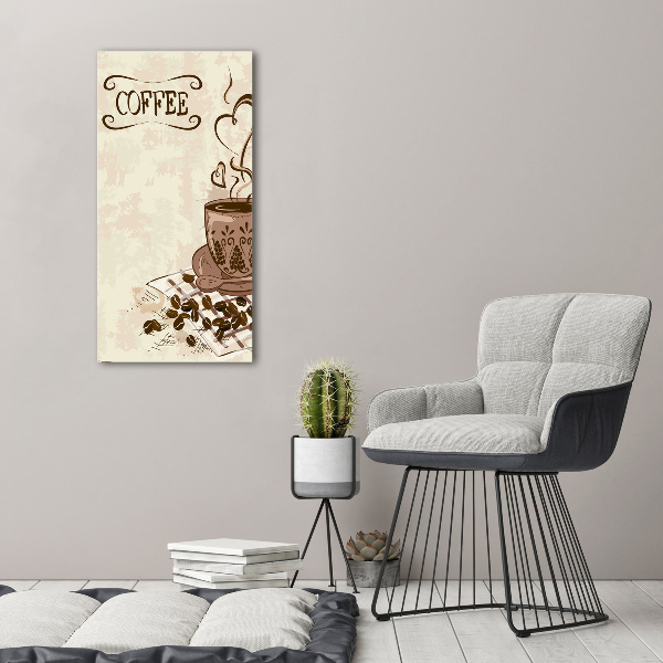 Quadro su tela canvas verticale Caffè aromatico