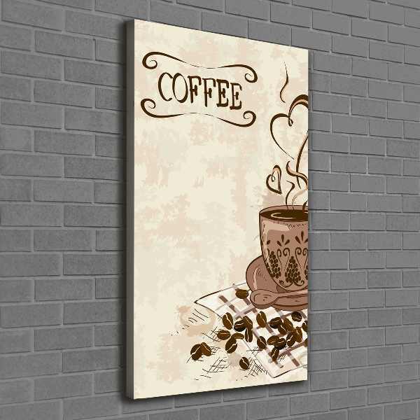 Quadro su tela canvas verticale Caffè aromatico