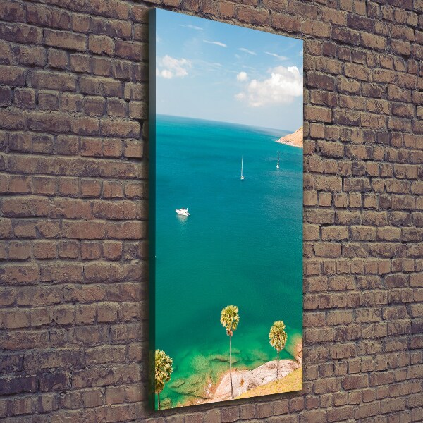 Quadro foto su tela verticale Yacht in Thailandia