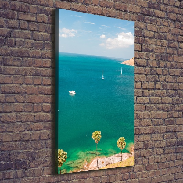 Quadro foto su tela verticale Yacht in Thailandia