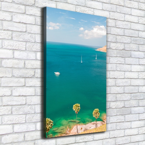 Quadro foto su tela verticale Yacht in Thailandia