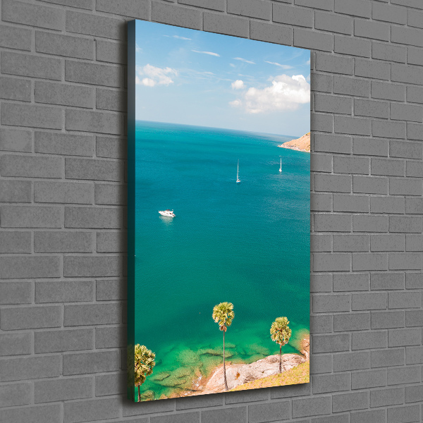 Quadro foto su tela verticale Yacht in Thailandia