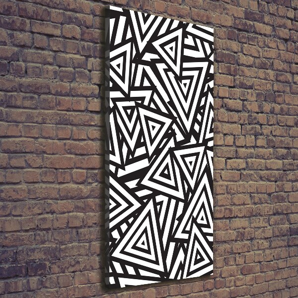 Quadro su tela canvas verticale Sfondo triangolare