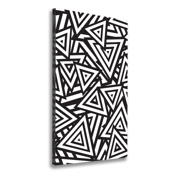 Quadro su tela canvas verticale Sfondo triangolare