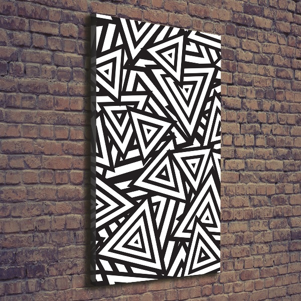 Quadro su tela canvas verticale Sfondo triangolare