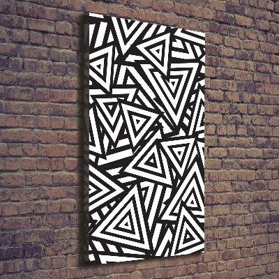 Quadro su tela canvas verticale Sfondo triangolare