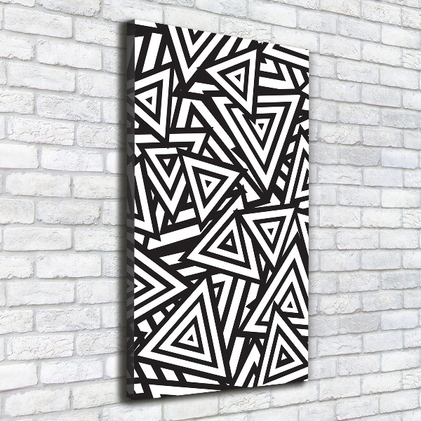 Quadro su tela canvas verticale Sfondo triangolare