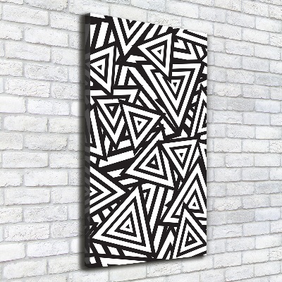 Quadro su tela canvas verticale Sfondo triangolare