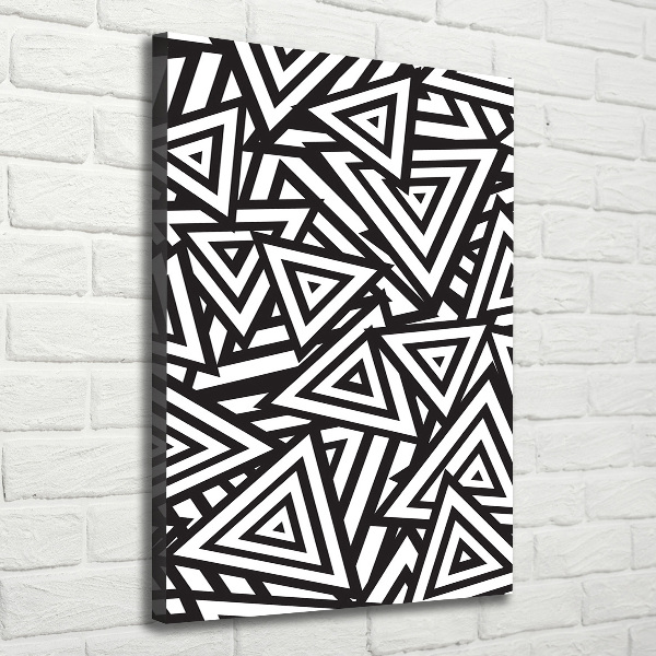 Quadro su tela canvas verticale Sfondo triangolare