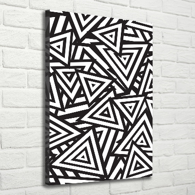 Quadro su tela canvas verticale Sfondo triangolare