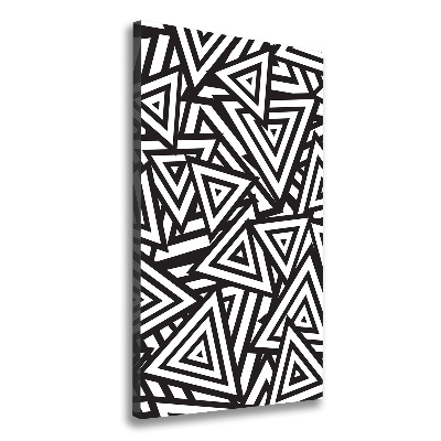 Quadro su tela canvas verticale Sfondo triangolare