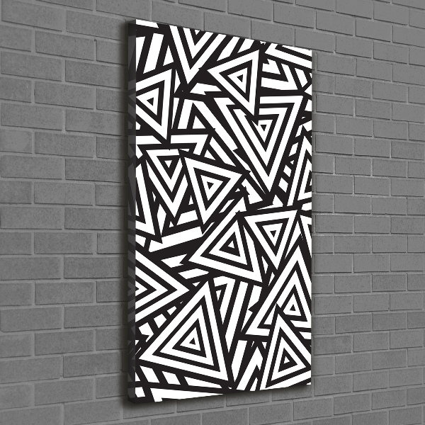 Quadro su tela canvas verticale Sfondo triangolare