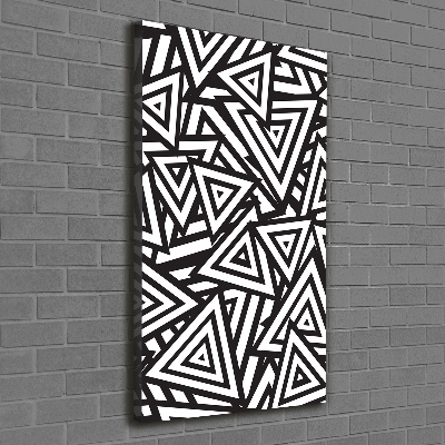 Quadro su tela canvas verticale Sfondo triangolare