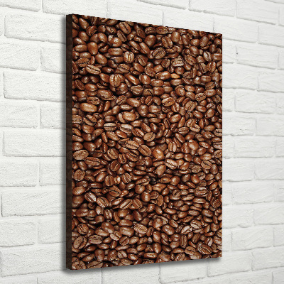 Quadro foto su tela verticale Chicchi di caffè