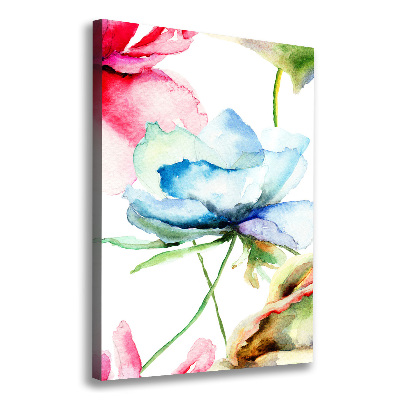 Stampa quadro su tela verticale Papaveri