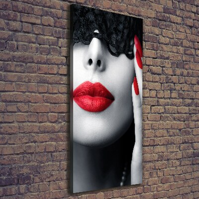 Quadro foto su tela verticale Maschera di pizzo