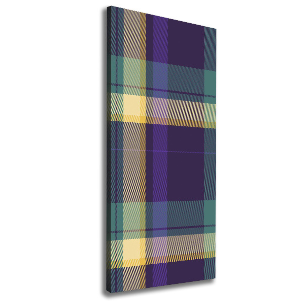 Quadro foto su tela verticale Trama a scacchiera
