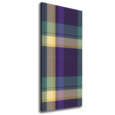 Quadro foto su tela verticale Trama a scacchiera