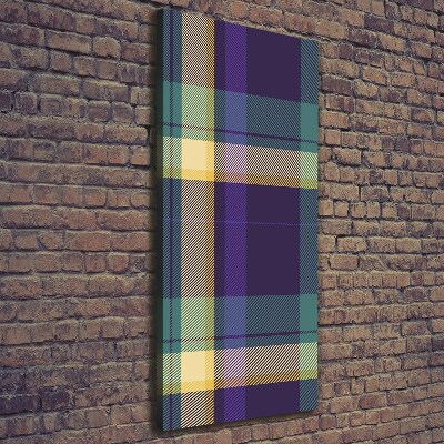 Quadro foto su tela verticale Trama a scacchiera