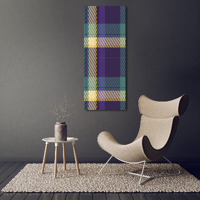 Quadro foto su tela verticale Trama a scacchiera