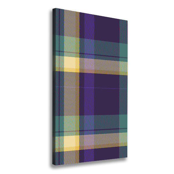 Quadro foto su tela verticale Trama a scacchiera