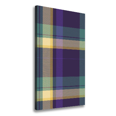 Quadro foto su tela verticale Trama a scacchiera