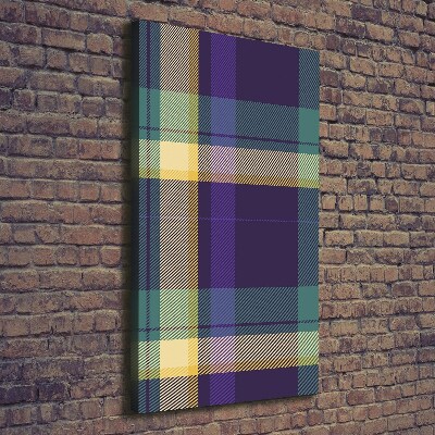 Quadro foto su tela verticale Trama a scacchiera