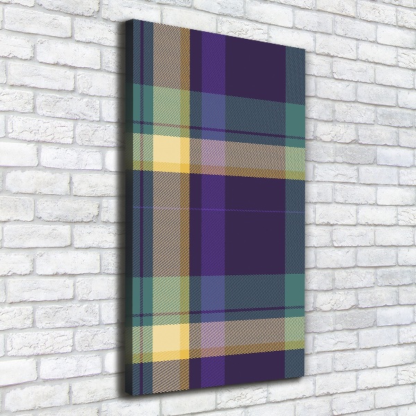 Quadro foto su tela verticale Trama a scacchiera