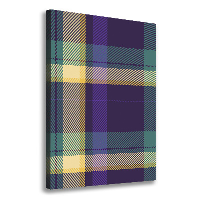 Quadro foto su tela verticale Trama a scacchiera