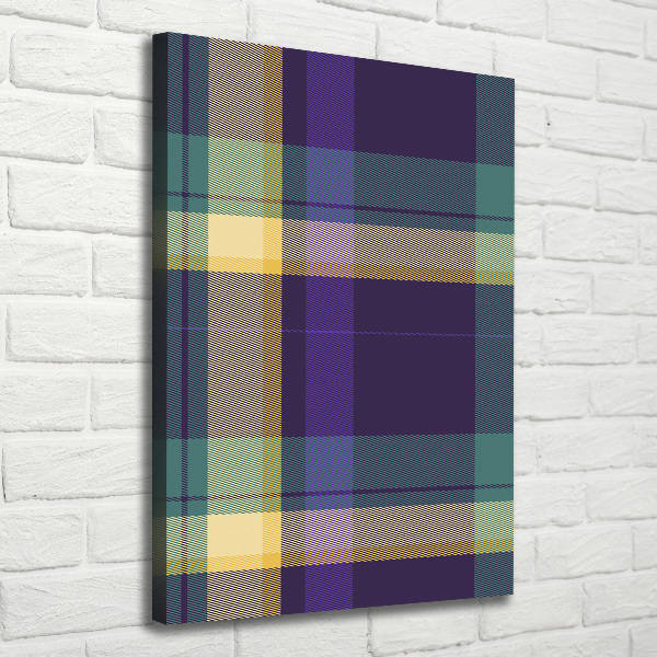 Quadro foto su tela verticale Trama a scacchiera