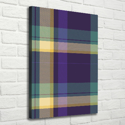 Quadro foto su tela verticale Trama a scacchiera