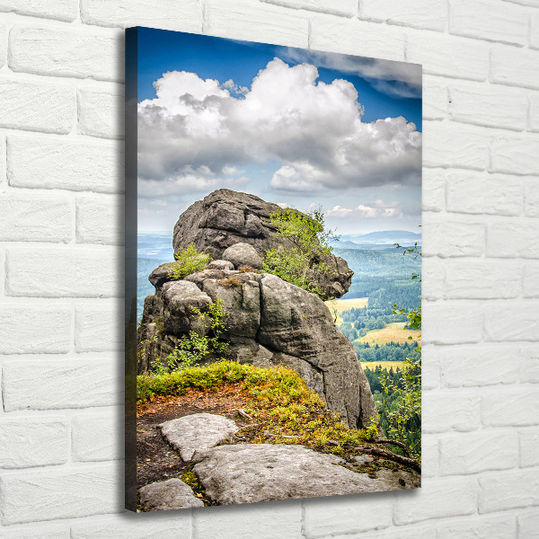 Stampa quadro su tela verticale Szczeliniec Wielki