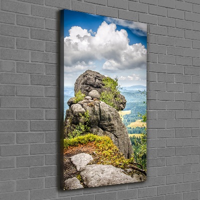 Stampa quadro su tela verticale Szczeliniec Wielki