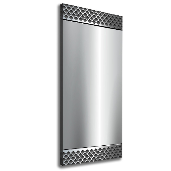 Stampa quadro su tela verticale Sfondo metallico